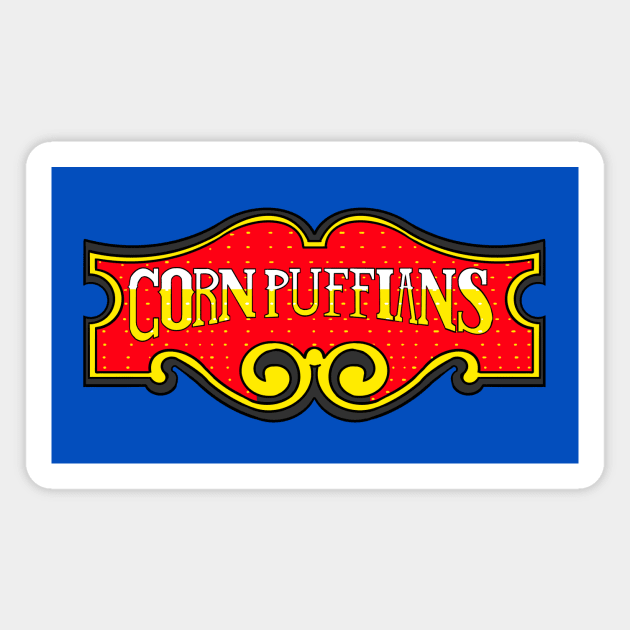 Limited Edition Hand Drawn Honest Ed's Corn Puffians Inspired Sign Transparent Design! Magnet by Corn Puff Records